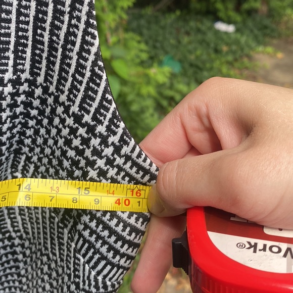 Enfocus studio black and white print dress size 8 work dress - Picture 5 of 5